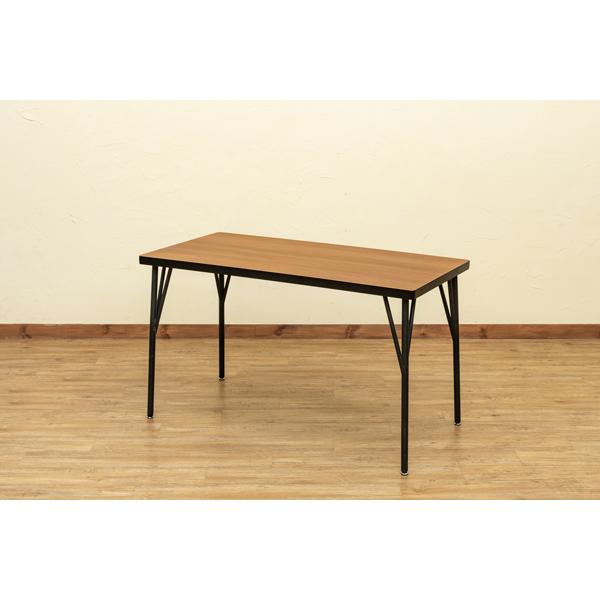 サカベ ダイニングテーブル スチール脚 木目調天板 MELLA 120×60 送料