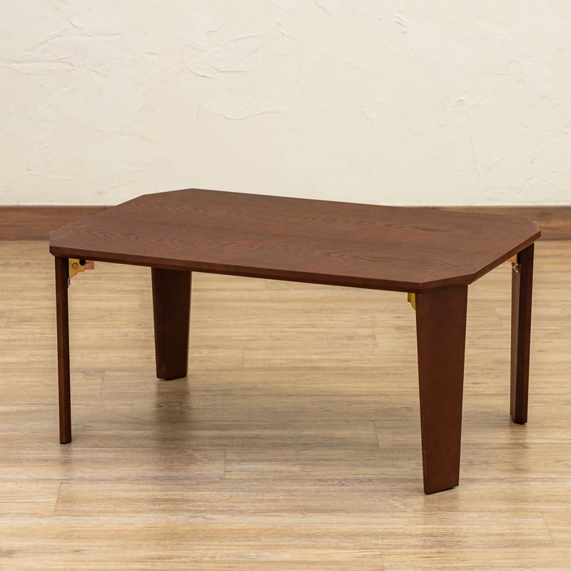 新品　送料無料　PARKER　折脚テーブル　70×50　ヴィンテージブラウン サカベ 折脚テーブル センターテーブル リビングテーブル PARKER