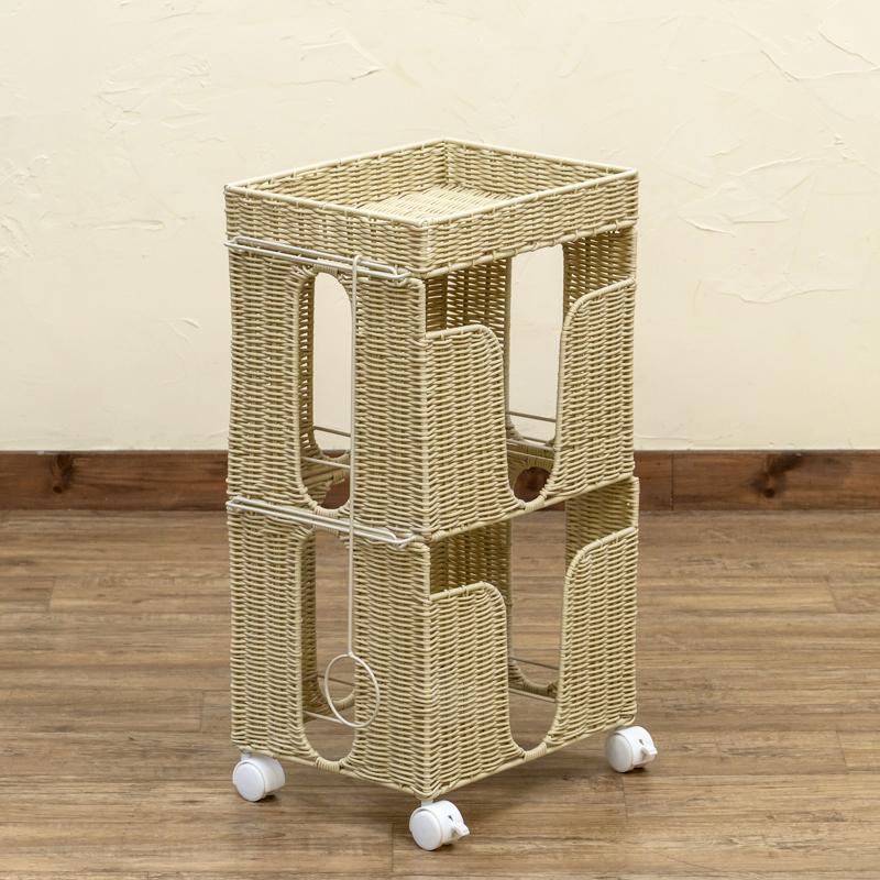 ラタン　新聞ストッカー　BR/IV ラタン調 新聞ストッカー BR/IV | スタイルG