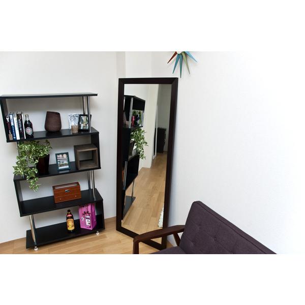 サカベ ジャンボミラー 姿見 全身鏡 全身ミラー WILMA DBR/WH/NA 送料