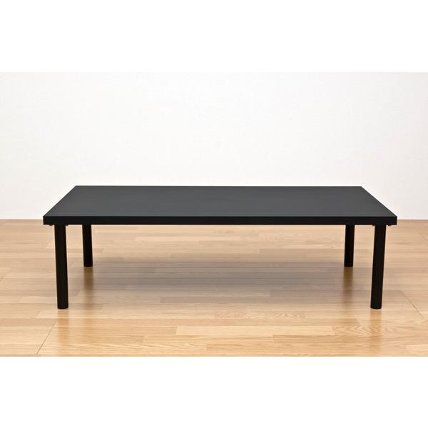 サカベ ローテーブル 120cm×60cm 120cm幅 奥行60cm BK/WH 送料無料