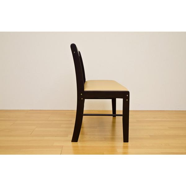 サカベ コローナ ダイニングベンチチェア 102（背あり） DBR/LBR 送料