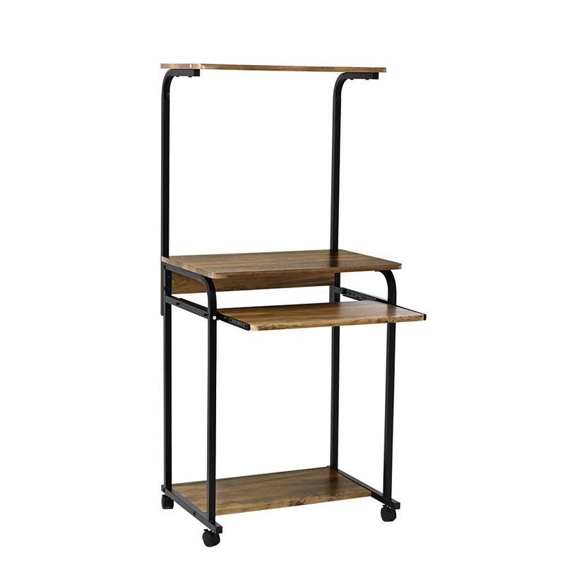 サカベ 棚付き PC DESK 60 BK/NA 送料無料 ct2606 : Semins 生活雑貨