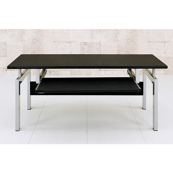 サカベ パソコンデスク ロータイプ スライドテーブル付 ロータイプ