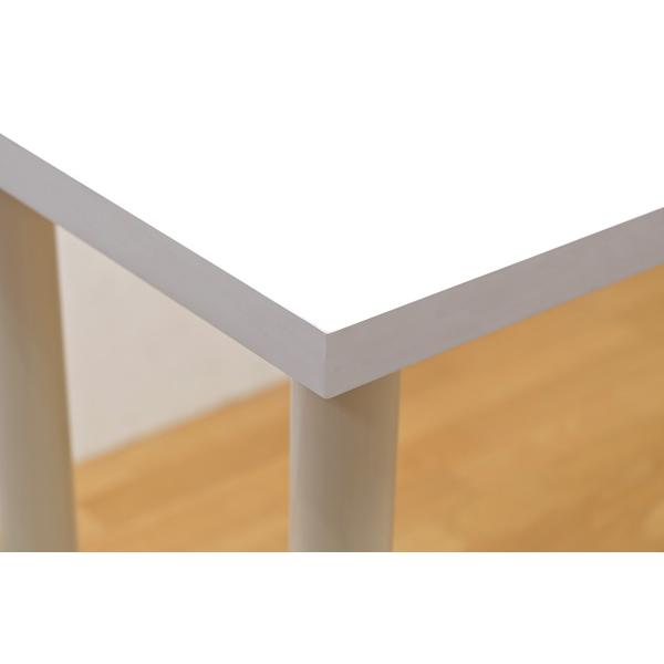 柔らかな質感の フリーバーテーブル 120×45 ホワイト aaramrodrigues