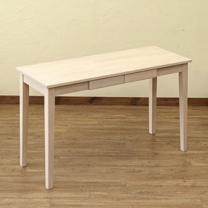 木製テーブル 引き出し付き パソコン デスク 作業台 120×45 NA/WW 送料 