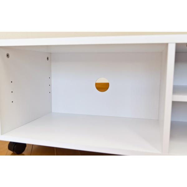 サカベ 扉付き テレビ台 組立式 テレビボード TV台 TVボード DBR/WH