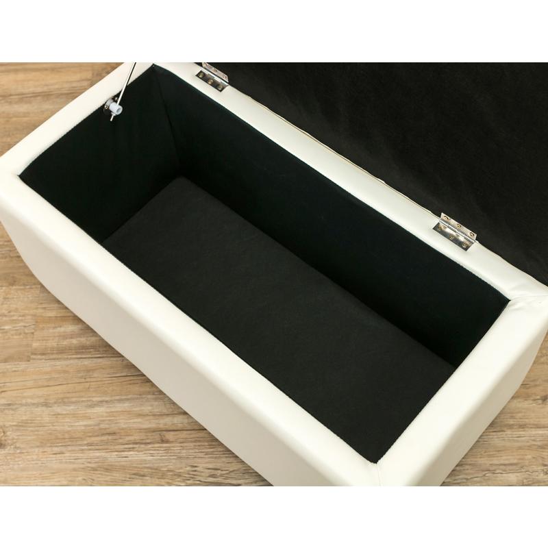 サカベ 収納ベンチ スツール 二人用 オットマン 76cm イス CORO