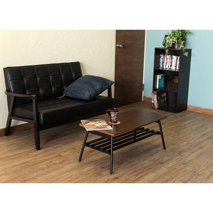 棚付き折れ脚テーブル Luster 80 ABR/OAK/WAL 送料無料 utk80