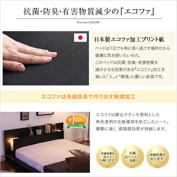 ホームテイスト（HOME taste） 宮、照明、コンセント付きフロアベッド