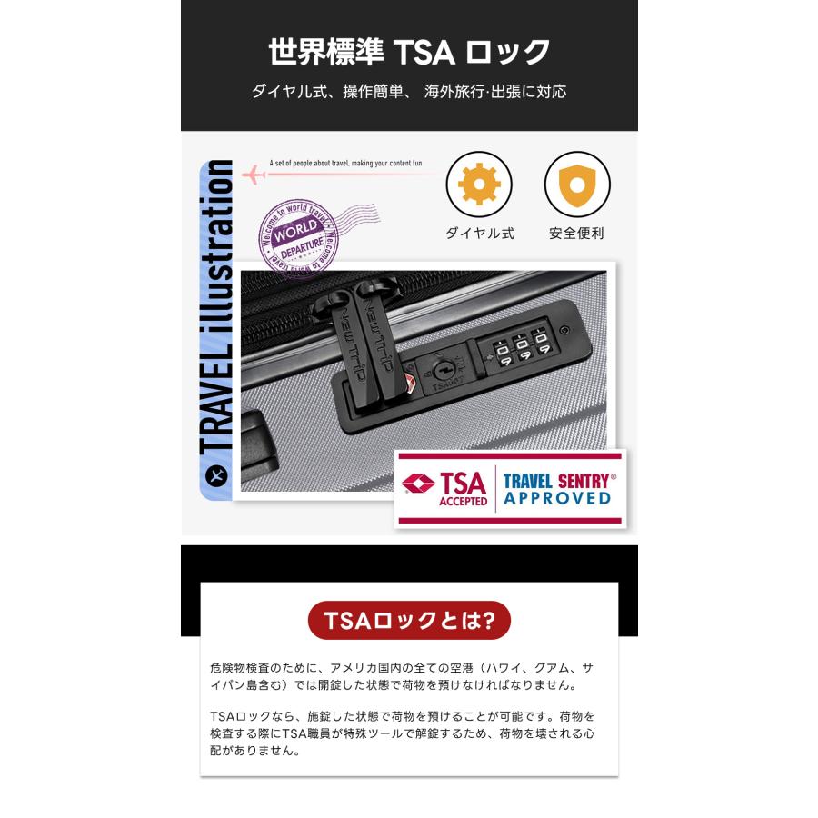スーツケース キャリーケース 拡張機能 軽量 静音 頑丈 キャリーバッグ Ｓ Ｍ Ｌサイズ 95L 7泊以上 大容量 YKKファスナー TSAロック New Trip 海外 旅行 出張 | New Trip | 20