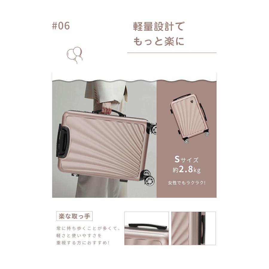 New Trip スーツケース キャリーケース ストッパー付き 機内持ち込み S