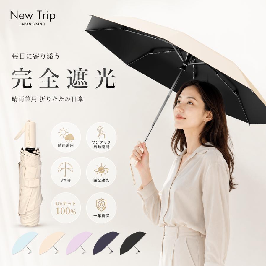 皮膚科医師監修／ 折りたたみ傘 日傘 晴雨兼用 自動開閉 梅雨対策 完全