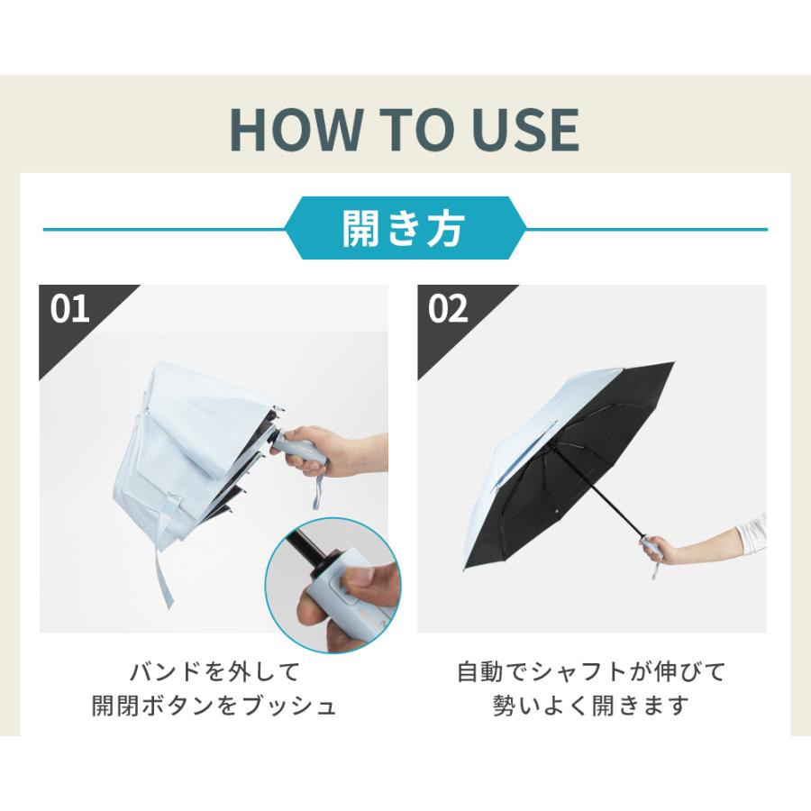 皮膚科医師監修／ 折りたたみ傘 日傘 晴雨兼用 自動開閉 梅雨対策 完全