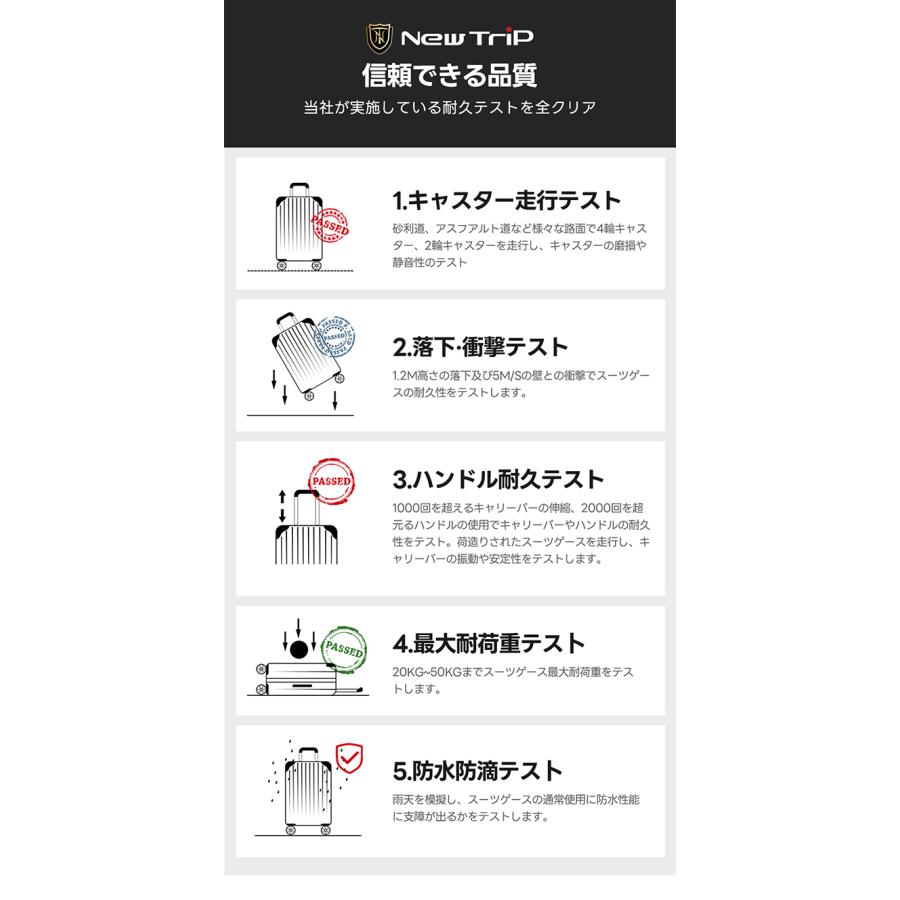 New Trip スーツケース フロントオープン キャリーケース 機内持ち込み