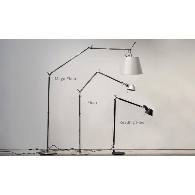 トロメオ リーディングフロアランプ シルバー LED Tolomeo Reading