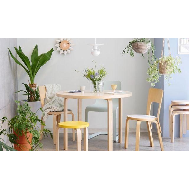 テーブル 90A アアルトテーブル バーチ φ100×H72cm Artek アルテック