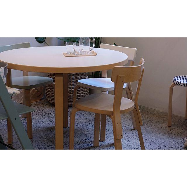テーブル 90A アアルトテーブル バーチ φ100×H72cm Artek アルテック