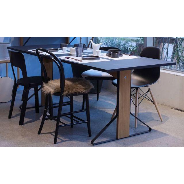 カアリテーブル REB001 ブラックリノリウム Kaari Table W200×D85cm