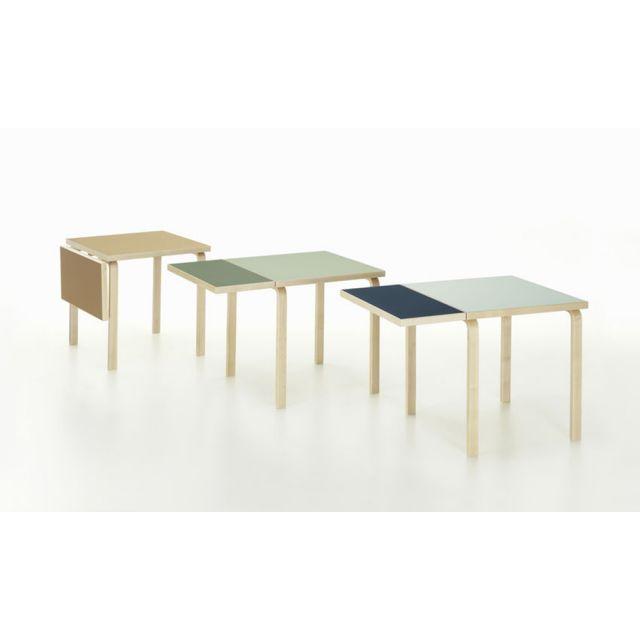 ドロップリーフテーブル DL81C アアルトテーブル ピスタチオ×オリーブ