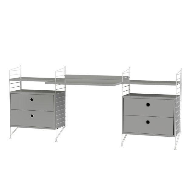 ストリング デスク＋チェスト W200×D60×H85cm MDF String Bundles Work Space_2