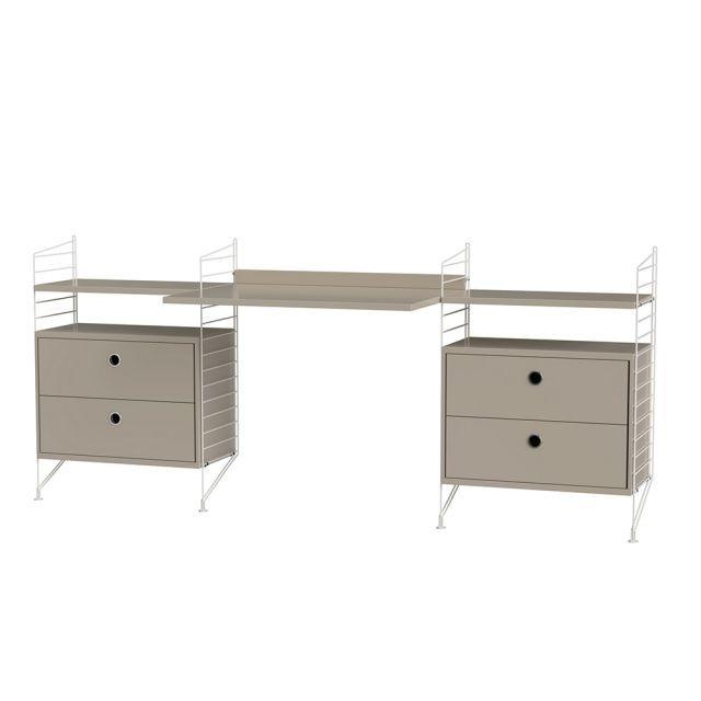 ストリング デスク＋チェスト W200×D60×H85cm MDF String Bundles Work Space_3