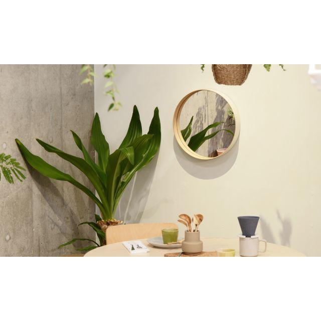 TEORIミラー ◇Mサイズ teori Mサイズ 円形鏡 ホワイト 白 直径約40cm