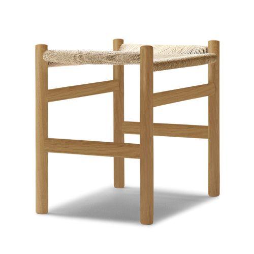 CH53 オットマン・フットスツール 43cm オーク材 オイル仕上げ Carl