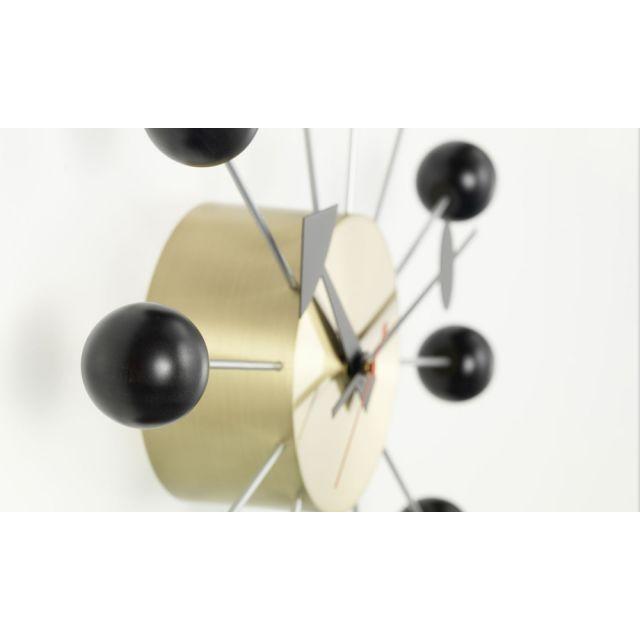本物！Vitra ヴィトラ ジョージ・ネルソン ボールクロック ブラック ボールクロック ブラック×ブラス Ball Clock ネルソンクロック vitra