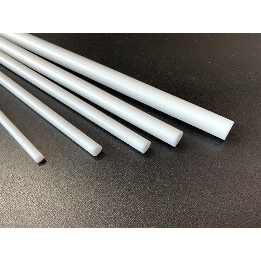 樹脂センタレス丸棒【φ10】PTFEテフロン 245mm 外径精密丸棒 