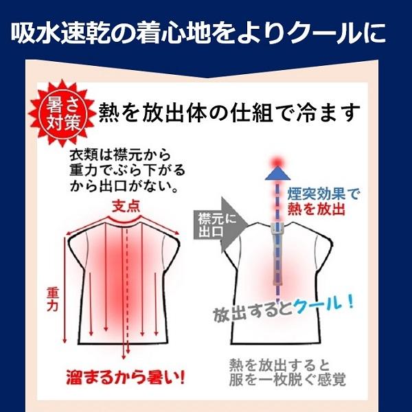 猛暑日 真夏日 室内 屋外 制服 暑さ対策 べたつく汗 対策 臭い 汗ジミ 美容 ボディケア 汗取りインナー 空調服 サラサラ 背中冷却 健康グッズ「背中クールタイ」｜senakacool｜07