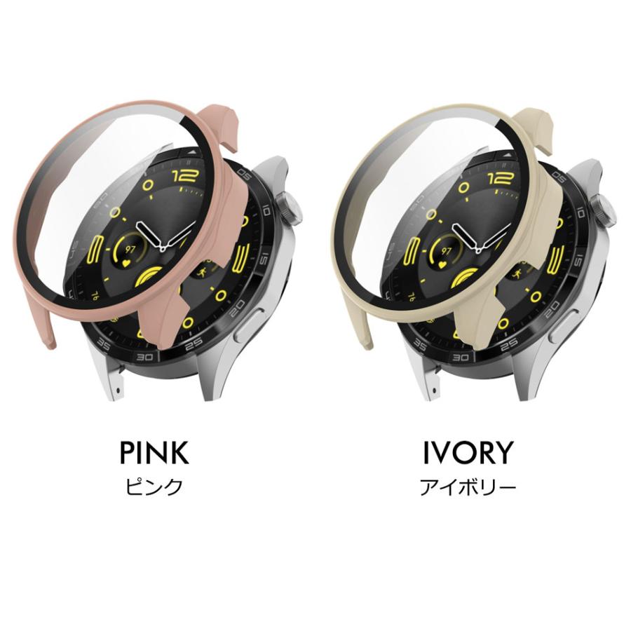 Huawei watch gt4 ケース 46mm 41mm フィルム一体型ケース カバー 画面