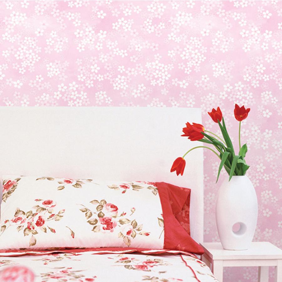 壁紙 シール 花柄 花柄 ピンクの貼ってはがせる壁紙シール 1m単位 花柄 ピンク のり付き 壁用 リメイクシート ウォールステッカー Cps 01 セナスタイル 通販 Yahoo ショッピング