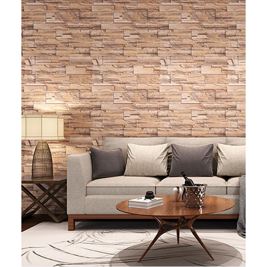 壁紙 レンガ シール はがせる 石目 クロス 石目調 幅61cm のり付き 壁用 レンガ柄 リメイクシート Diy 壁紙 張り替え 6m単位 宅b Crng 001c02set06 セナスタイル 通販 Yahoo ショッピング