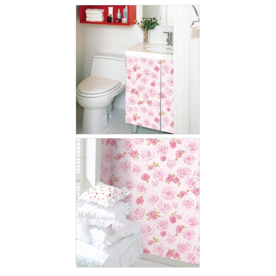 壁紙シール はがせる Diy 張り替え シート お得な15mセット のり付き 壁用 北欧 かわいい おしゃれ バラ ローズ ピンク リフォーム 輸入壁紙 Dps 064set15 セナスタイル 通販 Yahoo ショッピング