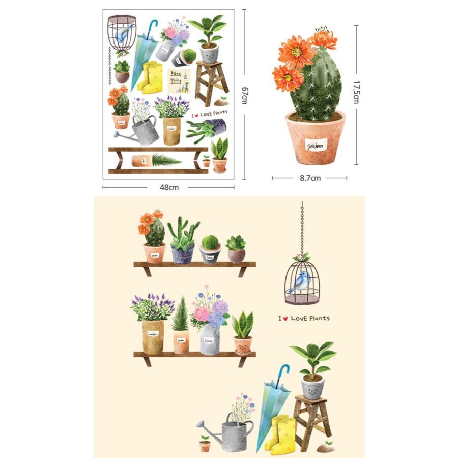 ウォールステッカー 木 花 鳥かご おしゃれ かわいい 北欧 両面印刷 ハート 窓 ガラス ベランダ 子供部屋 リビング インテリア シール のり付き Fdt セナスタイル 通販 Yahoo ショッピング