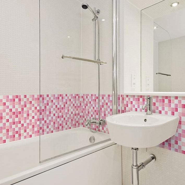 壁紙 シール のり付き おしゃれ 15mセット キッチン タイル ピンク 厚手 貼ってはがせる 壁紙 張り替え 壁紙の上から貼れる壁紙 Hdc 424set15 セナスタイル 通販 Yahoo ショッピング