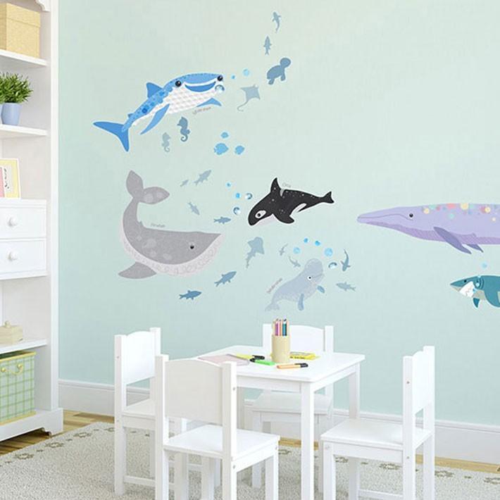 ウォールステッカー 海 魚 クジラ くじら 壁紙シール ウォールステッカー 木 ウォールステッカー 壁紙 リメイクシート Kr 0098 セナスタイル 通販 Yahoo ショッピング
