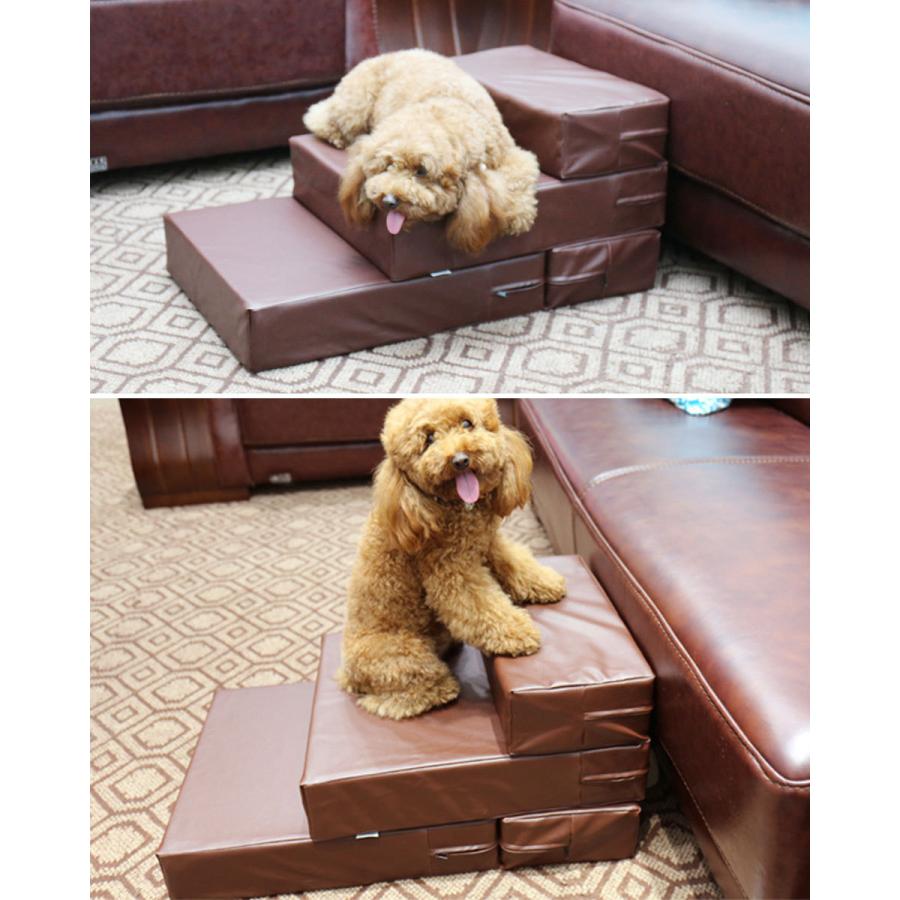ドッグステップ 折りたたみ 犬用ステップ ペットステップ 犬 階段 ステップ スロープ クッション 犬の階段 室内犬 ステップ 踏み台 介護用品 ペット用品 犬 宅H|senastyle|02
