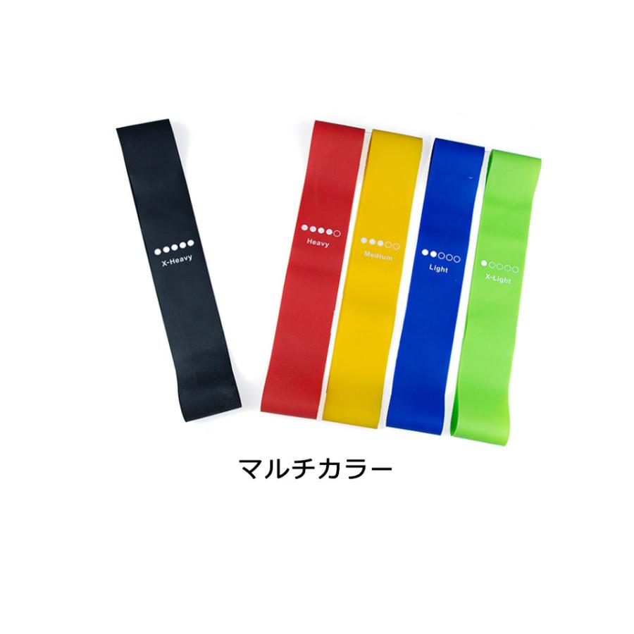エクササイズバンド 強度別5本セット トレーニングバンド エクササイズバンド 強度別5本セット トレーニングバンド
