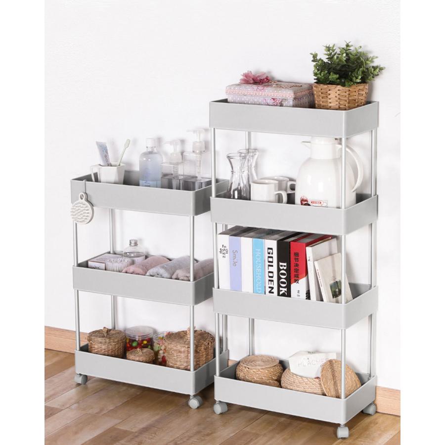 キッチンワゴン キャスター付き 3段 スリム バスケットトローリー お歳暮 収納ボックス キャスター付きキッチンワゴン マルチワゴン キッチン収納 ワゴン おしゃれ