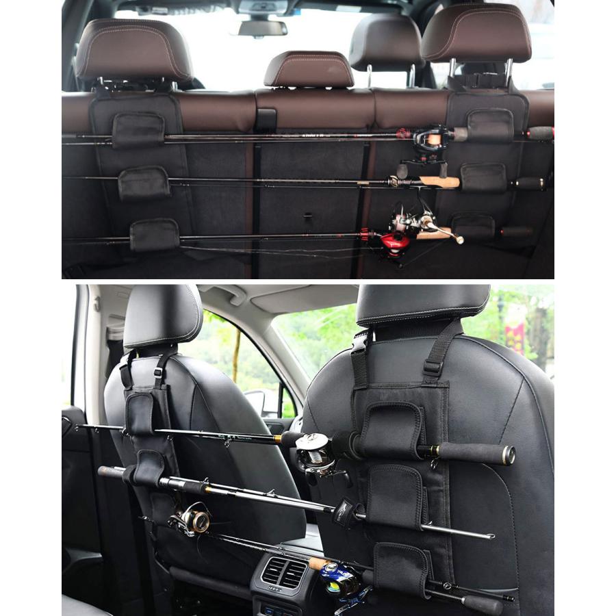 ロッド ホルダー 2本セット 5連 アウトドア キャリー ベルト マジックテープ 収納 固定 天井 汎用品 竿 簡易 車 釣り用品 最大43 Offクーポン 2本セット