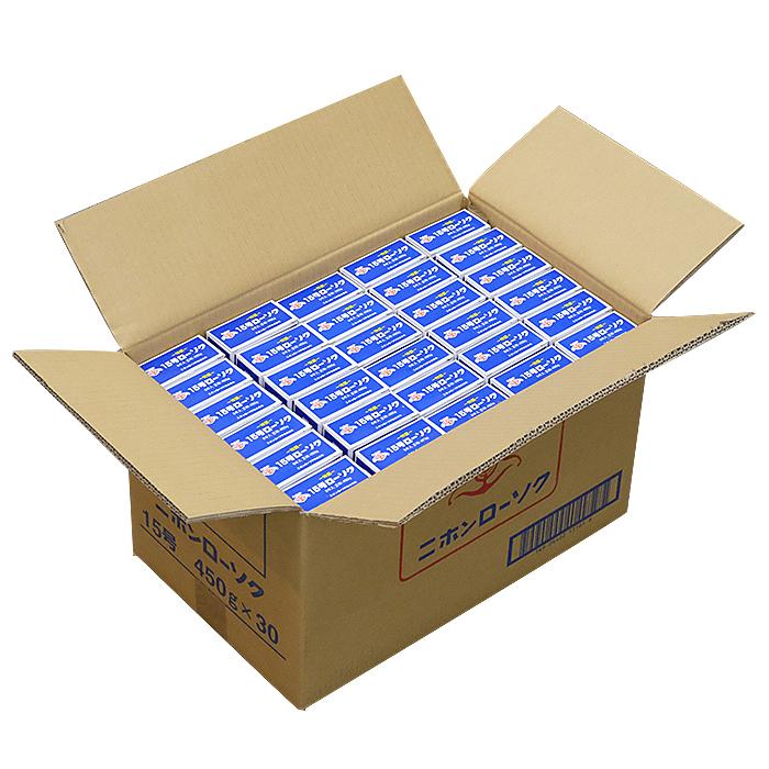 ○ニホンローソク 15号 1ケース(1箱 8本入 450g×30箱) 国産 法要 法事
