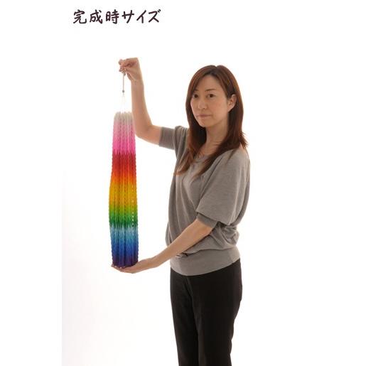 千羽鶴パックMサイズ20色 水晶付 パワーストーン（千羽鶴用7cm