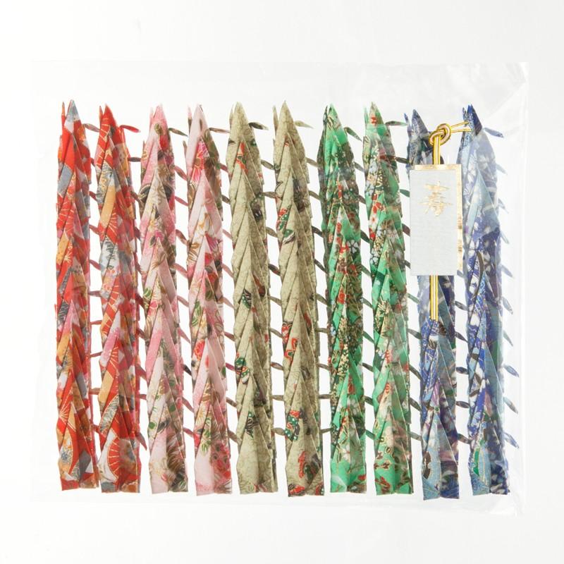 折り鶴シャワー友禅千代紙【みやび】100羽 入れ物付（小袋+寿シール10