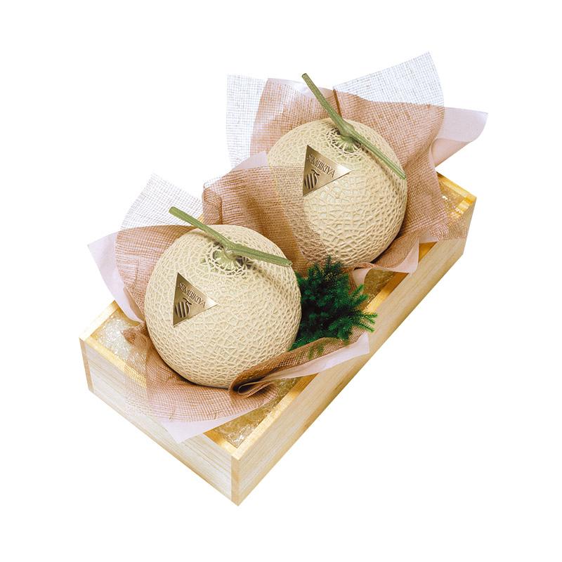 ブランド 千疋屋 ギフト マスクメロン2個・桐箱入（1玉 約1.3kg） 京橋千疋屋 ※ 12/29〜1/9お届け不可 ※ 【H2663174627】(15898円)
