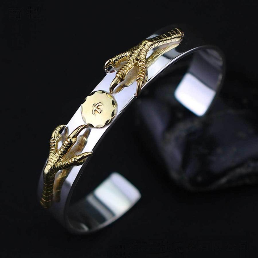 海外並行輸入正規品 Senciaメンズ バングル ブレスレット 18金全金爪