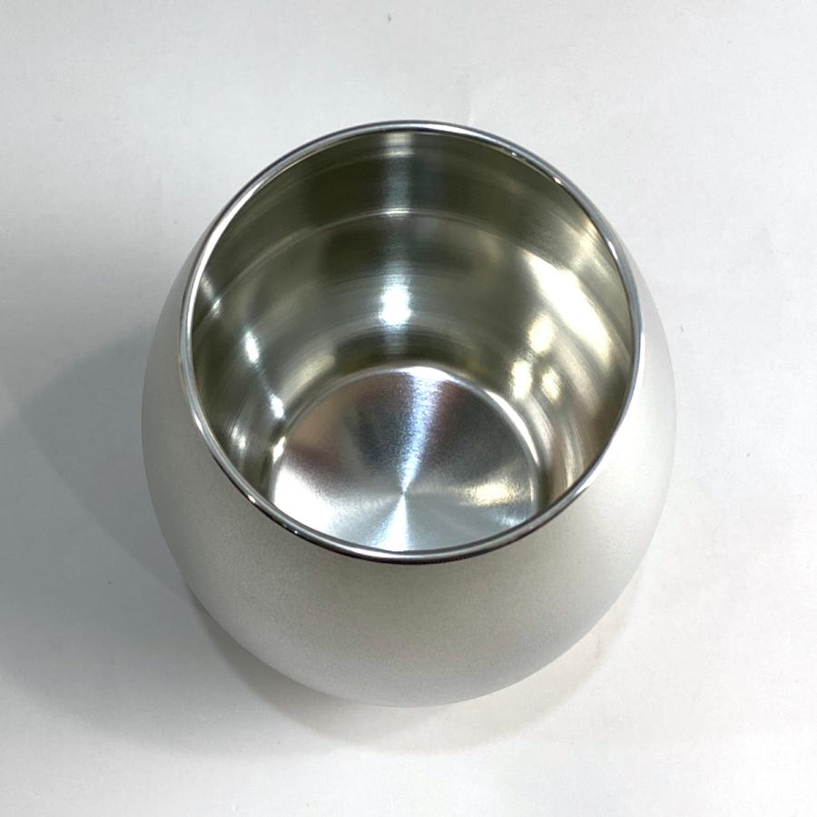 錫器 タンブラー 大阪製 千田硝子食器オリジナル 冷香 reico 白上 ツヤなし 420mL 名入れ可能 ギフト コーヒー お祝い 和風 桐箱 還暦祝 父の日 退職祝 国内製 | 大阪錫器 | 04