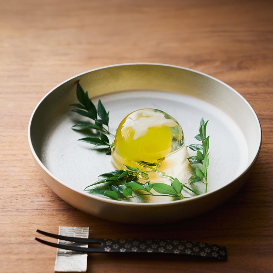 錫製 冷菓皿 大阪製 千田硝子食器オリジナル 蜜 mitsu 名入れ可能 ギフト デザート 錫婚式 お祝い 桐箱 還暦祝い 母の日 父の日 退職祝い 国内製 | 大阪錫器 | 04