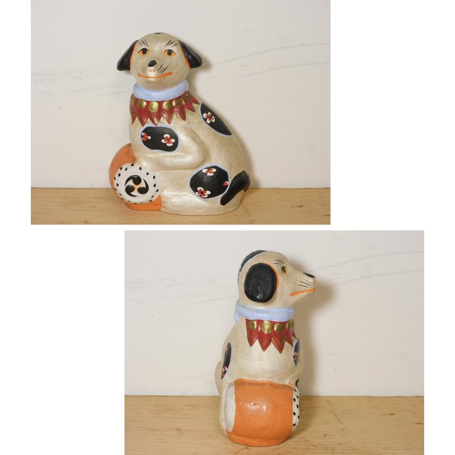 古い 磁器人形 犬 郷土人形 民芸 古道具 アンティーク 古い 磁器人形 犬 郷土人形 民芸 古道具 アンティーク